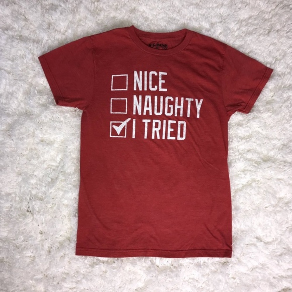 Big Bend Red Unisex Graphic Tee Size Small-EUC